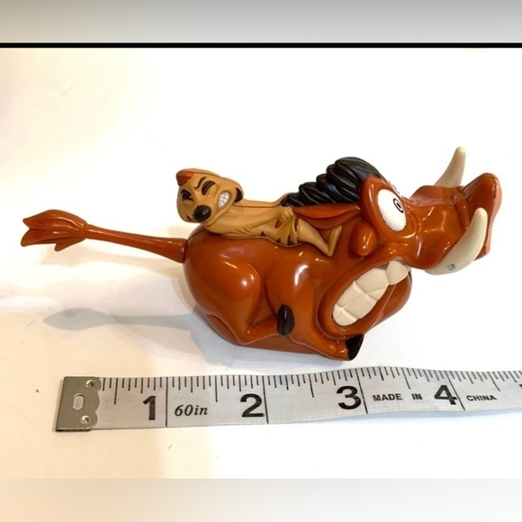 Vintage Disney Figures Lot of 7 Timon and Pumbaa Robin Hood PJ Chip Dale Kaa - Picture 6 of 7